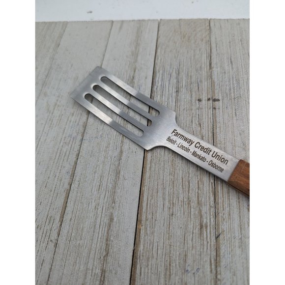 Stainless Steel Cake Brownie Spatula Server Wood Handle 10" - Picture 2 of 6